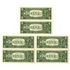 Image 2 : GA., U. S.  F.R.N., $1, Series 1981, Fr.# 1911F, Uncut Banknote Trio.