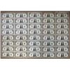 Image 1 : U.S. Federal Reserve Notes, $1, Series 1981, Collection of Uncut Sheets of Banknotes.