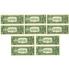 Image 2 : NY., U. S. F.R.N., $1, Series 1981, Fr.# 1911B, Group of 5 Uncut Sheet Pairs