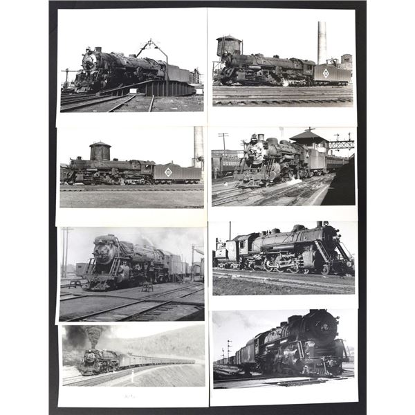 NJ. Erie Railroad Steam Locomotive Photographs, 1940s to 1951, at Secaucus Railyard