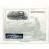Image 1 : Iron Horse Engraving by Charles Skinner and Edwin Gunn for ABN in 1902 Reprinted Souvenir Card by AB