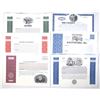 Image 1 : U.S. Corporate Stock Certificate Proofs, ca. 1980sÐ1990s, Featuring Major Industrial and Consumer Fi