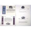 Image 1 : Telecommunications & Energy Proof and Progress Proof Certificate Collection, ca. 1990s
