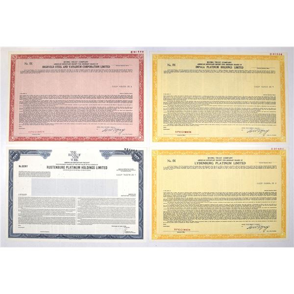 South African Mining Corporations, 1983, Specimen Quartet.