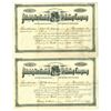 Image 1 : ME. Philadelphia Binding and Mailing Co., 1895, I/U Stock Certificate Pair.