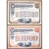 Image 1 : NY. West Shore Railroad Co., ND (1885), Specimen Registered Bond Pair.
