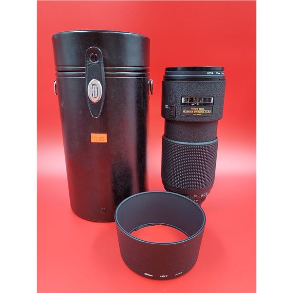 Nikon ED AF Nikkor 80-200mm 1:2,8 D Camera Lens Made In Japan w/ Case