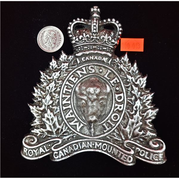 Cast Aluminum Royal Canadian Mounted Police Plaque