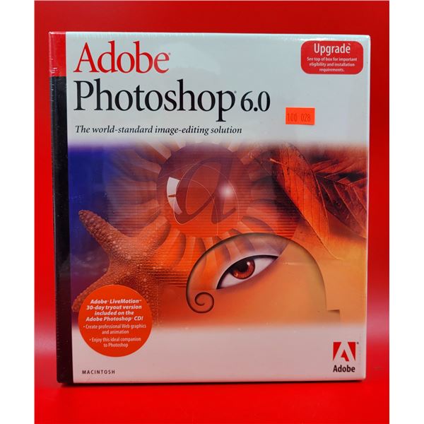 Sealed Adobe Photoshop 6.0 Upgrade For Macintosh
