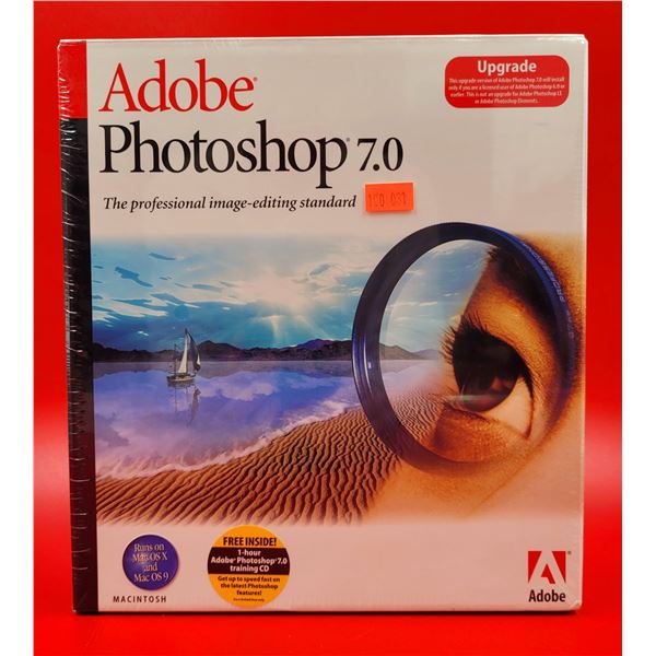Sealed Adobe Photoshop 7.0 Upgrade For Macintosh
