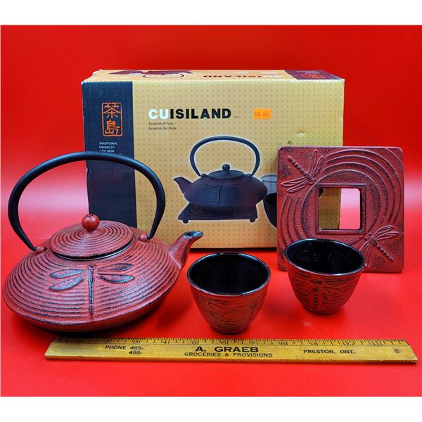 Cuisiland Essence Of Asia Set, Tea Pot, Frame & Cups
