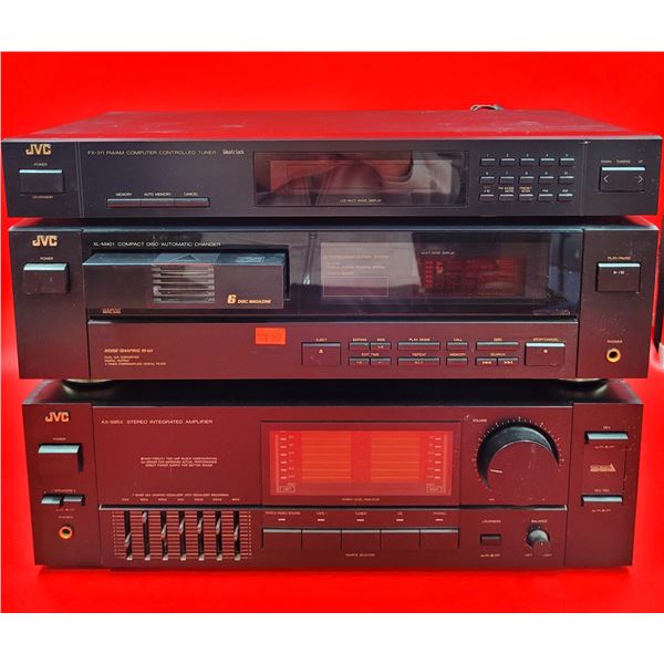 JVC FX-311 FM/AM Tuner, XL-M401 CD Auto Changer & AX-S95X Stereo Integrated Amplifier