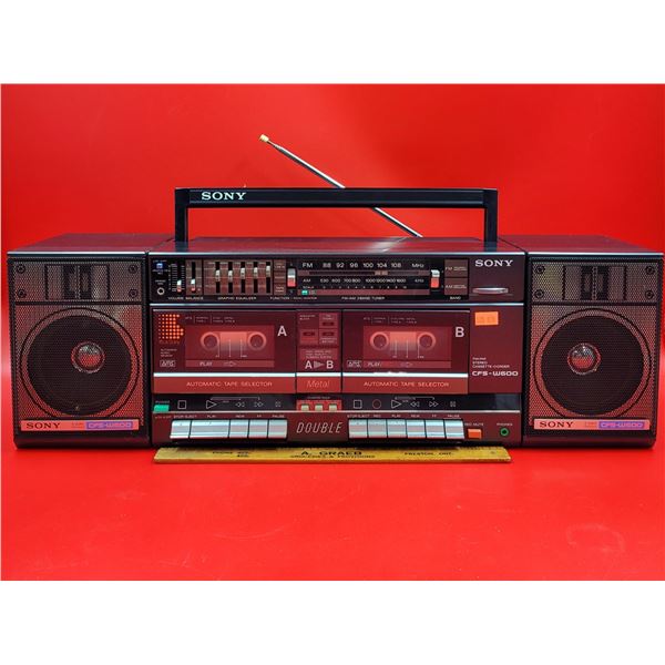 Sony CFS-W600 Stereo AM/FM Cassette Recorder