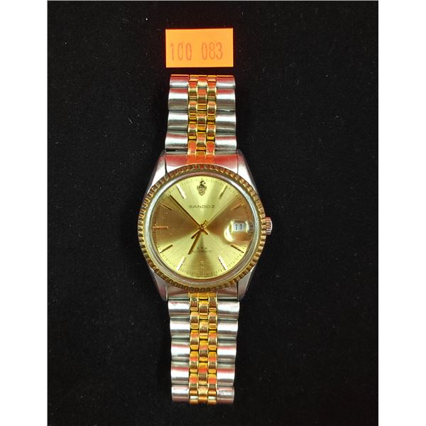 Sandoz Stainless Steel ETA Automatic Watch