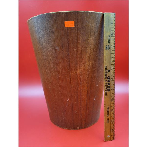 MCM Teak Garbage Can