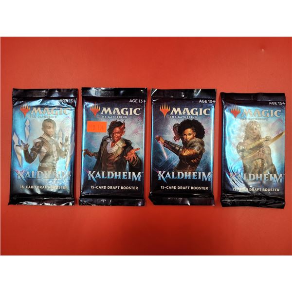 4 Magic: The Gathering Kaldheim Draft Booster Packs