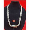 Image 1 : Pink Gemstone Necklace w/ Silver Pendant