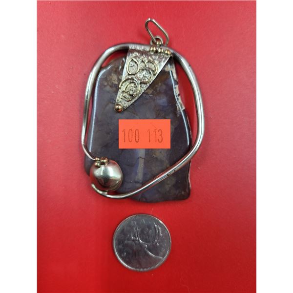 Silver Stone Pendant
