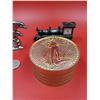 Image 2 : VTG Clock Lot w/ Bulova Desk Clock, Train Clock, & Alpine Dolphin Clock
