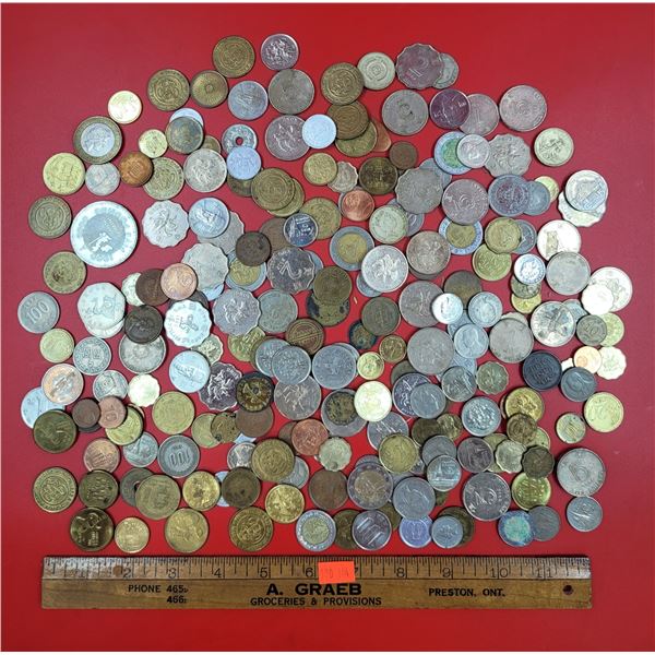 Large Lot Of Misc. World Coins and Tokens