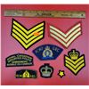 Image 1 : Military & Police Patches w/ Rank Insignias, RCMP Patches, & More