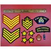 Image 1 : Military & Police Patches w/ Rank Insignias, RCMP Patches, & More