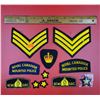 Image 1 : Military & Police Patches w/ Rank Insignias, RCMP Patches, & More