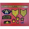 Image 1 : Military & Police Patches w/ Rank Insignias, RCMP Patches, & More