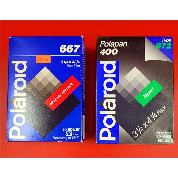 2 Packs of Polaroid 3 1/4 x 4 1/4" Pack Film
