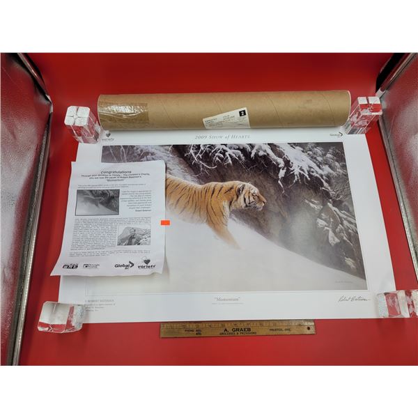 Signed 2009 Show Of Hearts "Momentum" By Robert Bateman