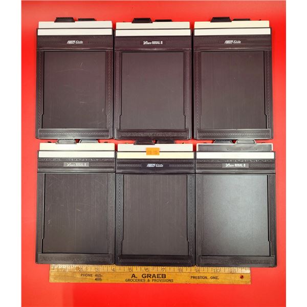 6 Lisco & Fidelity Sheet Film Holders