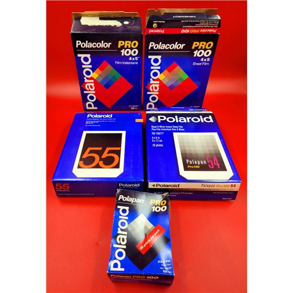 Lot of Polaroid Sheet Film & Pack Film