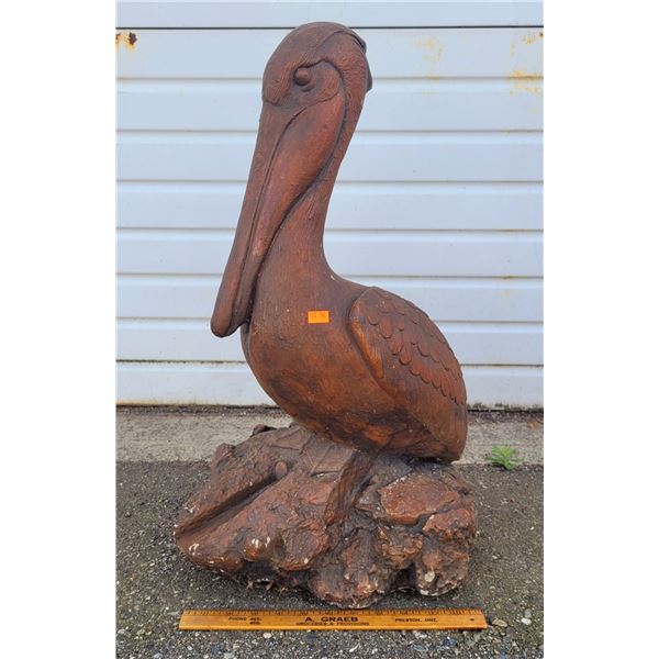 Concrete Pelican Garden Statue