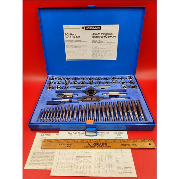 Complete MasterCraft 60-Piece Tap & Die Set