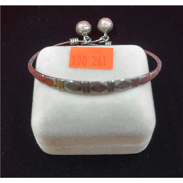 Sterling Silver Bell Bangle Bracelet