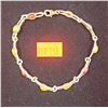 Image 1 : Sterling Silver Bracelet w/ Stone Accents
