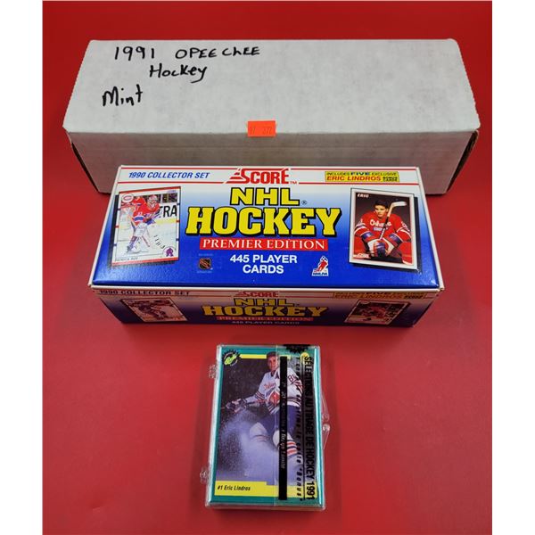 Assorted Hockey Card Lot w/ Premier Edition 1990 Collector Set, 1991 Opeechee Cards, & More
