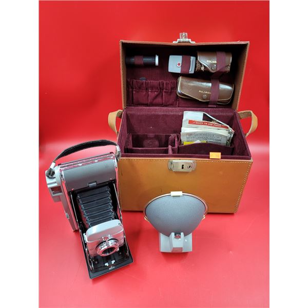 Polaroid Land Camera Model 80 w/ Case, Accessories, & Manuals