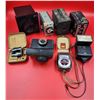 Image 1 : VTG Camera & Accessory Lot w/ Kodak Brownie Six-20 Camera, Lunasix Light Meter, & More