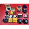 Image 1 : VTG Camera Accessories w/ Kodak Diffusing Disks, Tamron Lens, Polaroid Photoscreen, & More
