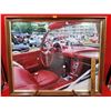 Image 1 : Framed VTG Chevrolet Corvette Interior Photograph