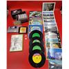 Image 1 : Lot Of Misc. 45RPM Records, Photographs & Video Games
