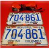 Image 1 : 1968 British Columbia License Plate Pair & Lineman's Telephone