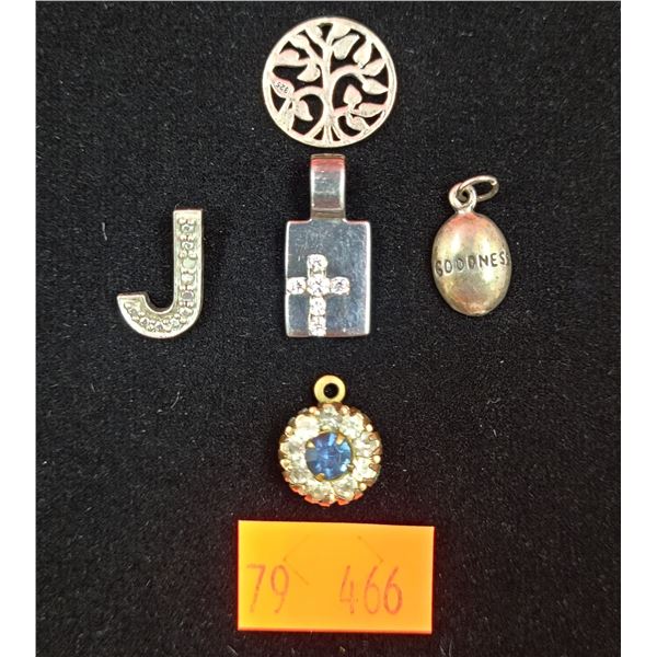 5 VTG Charms (4 Marked Sterling)