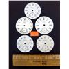 Image 1 : 5 Antique Pocket Watch Enamel Dials