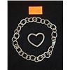 Image 1 : Sterling 925 Bracelet & Sterling Heart Pendant
