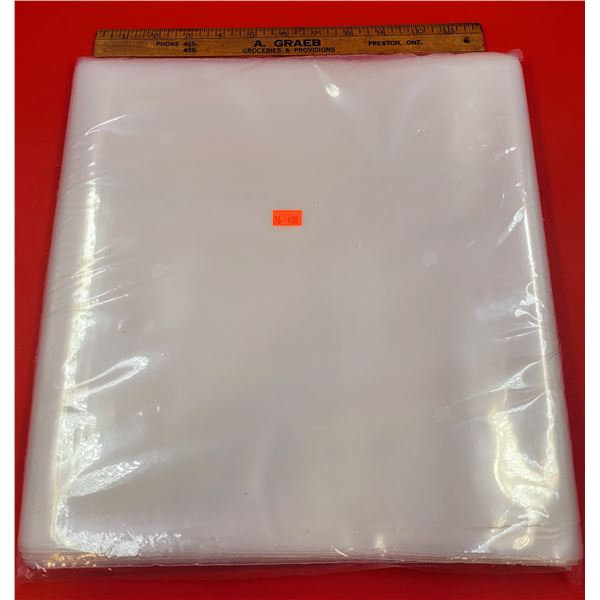 100 Pc. 4 Ml. Vinyl Record Sleeves