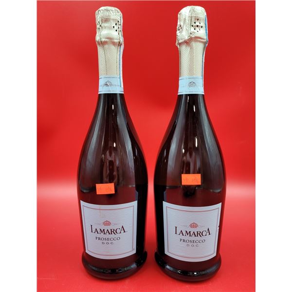 2 Sealed Bottles of Lamarca Prosecco