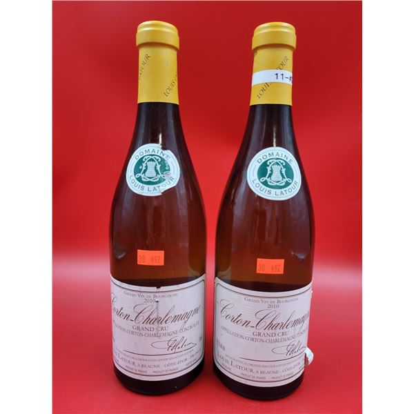 2 Sealed Bottles of Corton-Charlemagne Grand Cru Wine