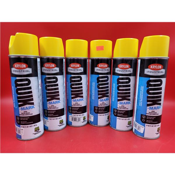 Lot of Krylon Industrial Quik-Mark Inverted Marking Paint